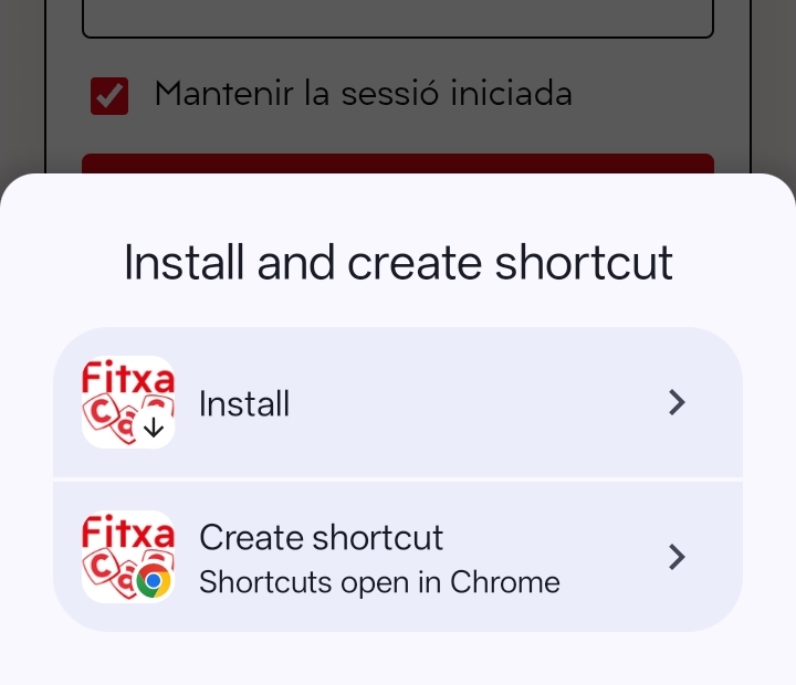 Captura del pas 3: Tria instal·la