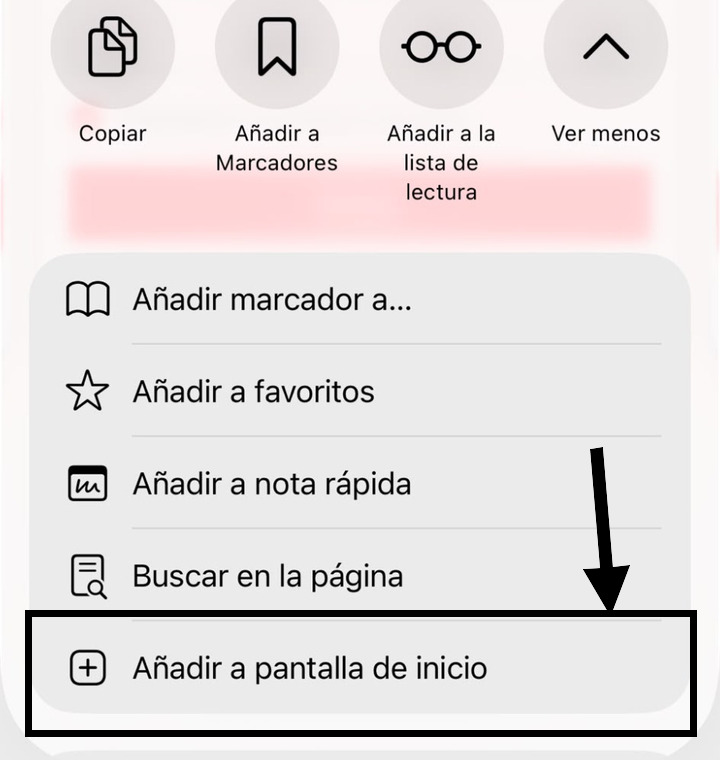 Captura del pas 4: Selecciona l'opció d'afegir-la a l'inici